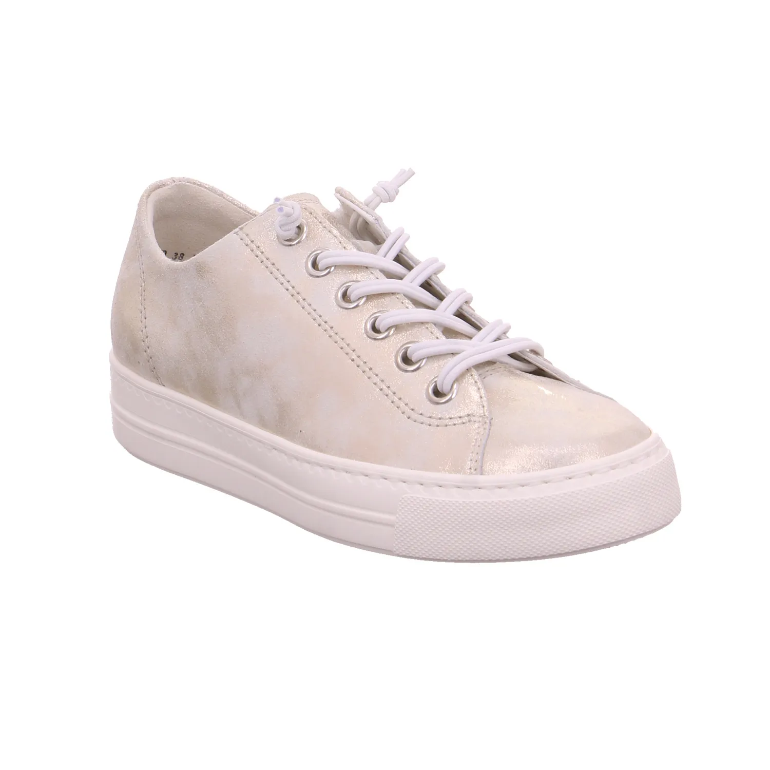 PAUL GREEN Sneaker Gold Leder  mit Wechselfussbett