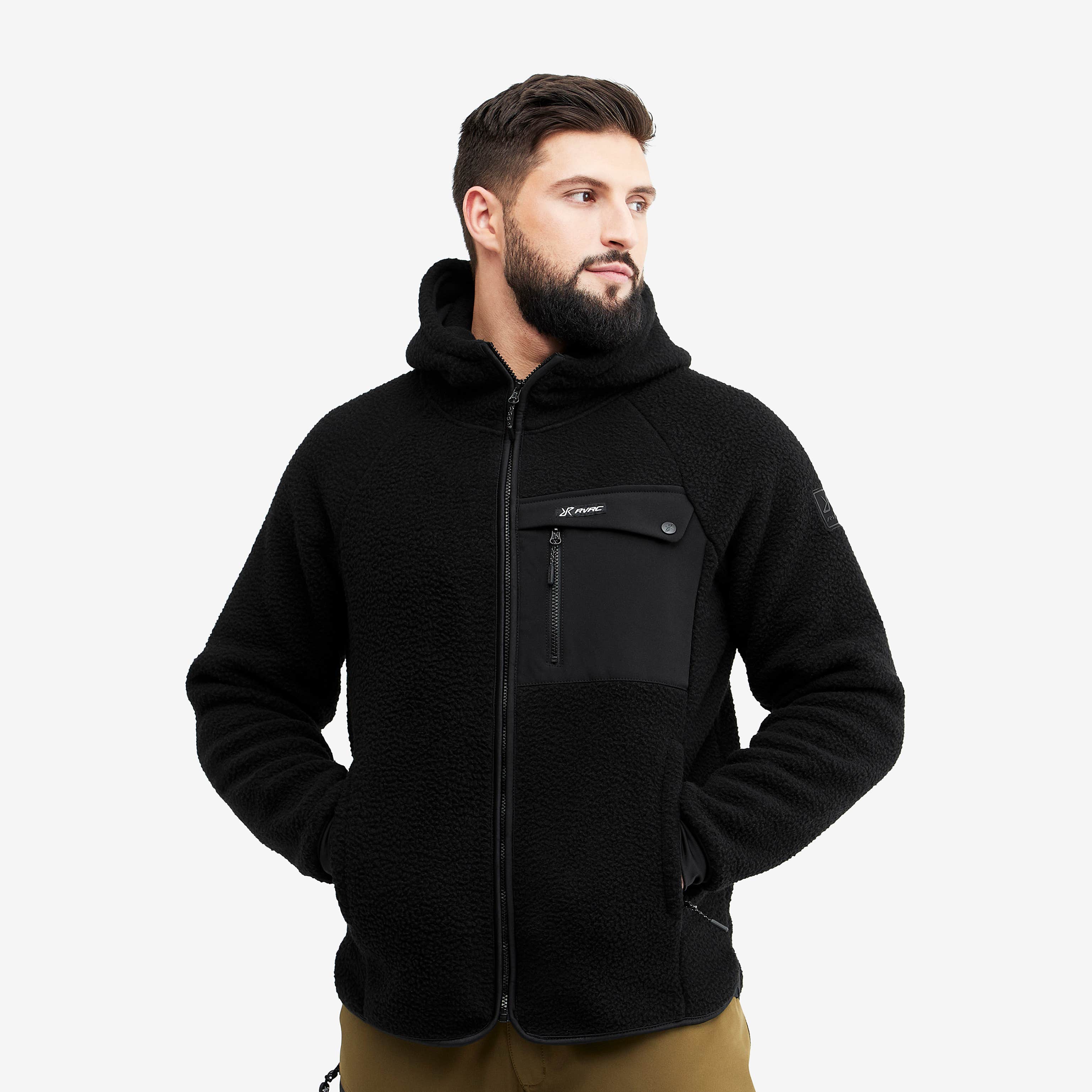 Sherpa Hoodie Herre Caviar