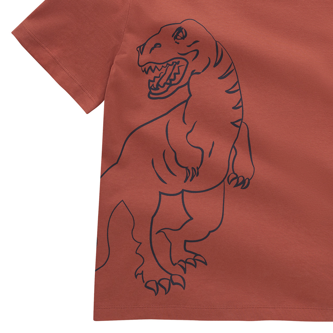 Topolino Jungen T-Shirt mit Dino-Print terracotta