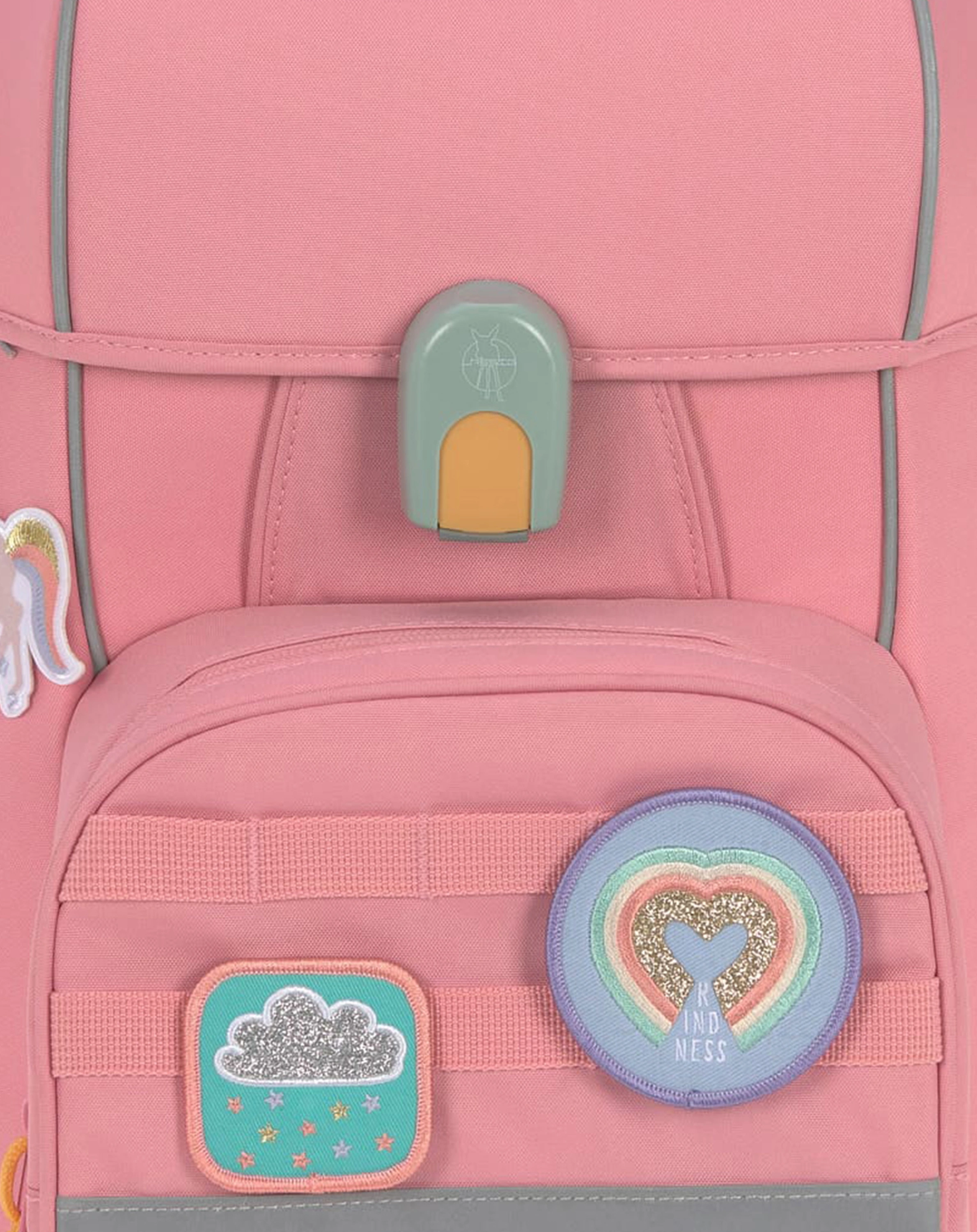 Schulranzen-Set UNIQUE (30x25x41) 9-teilig in pink