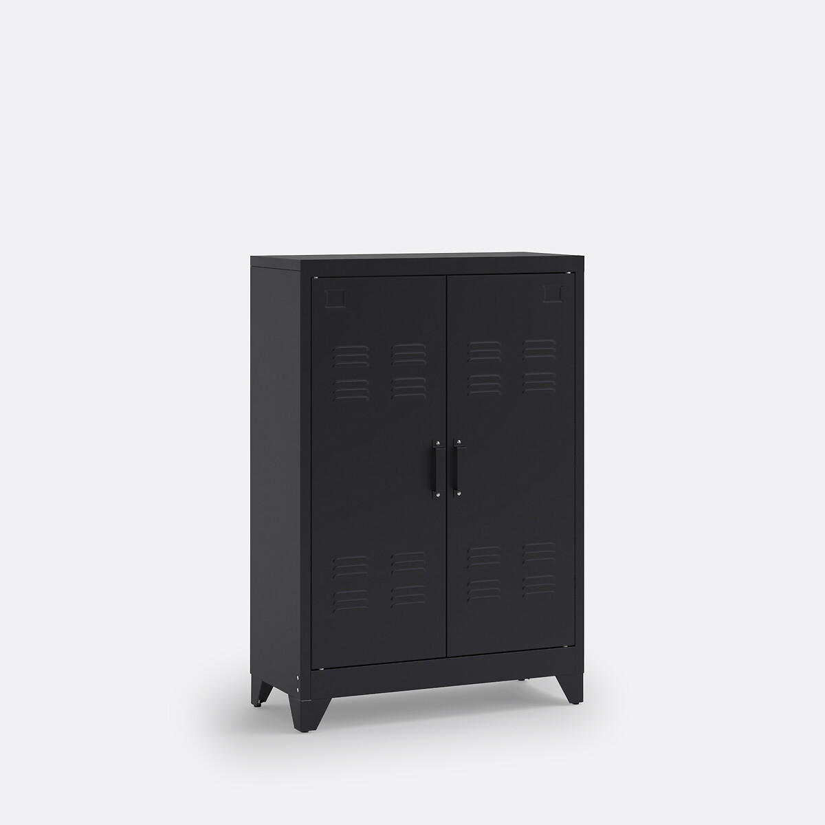 LA REDOUTE INTERIEURS<br>Armário baixo de metal, 2 portas, Hiba