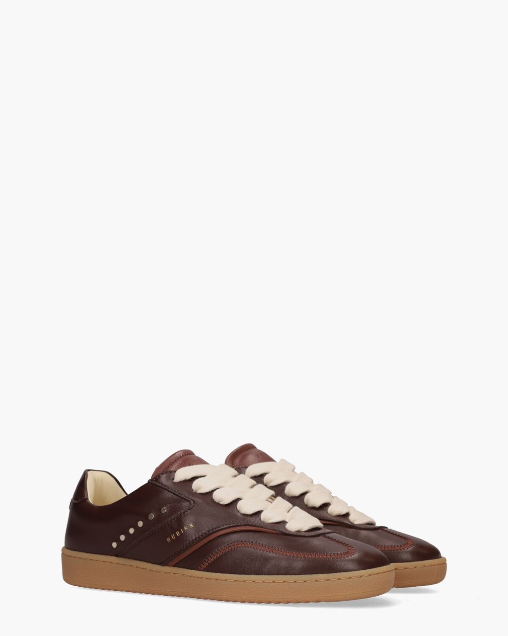 Nubikk Ray Owen Studs Bordeauxrood Damessneakers