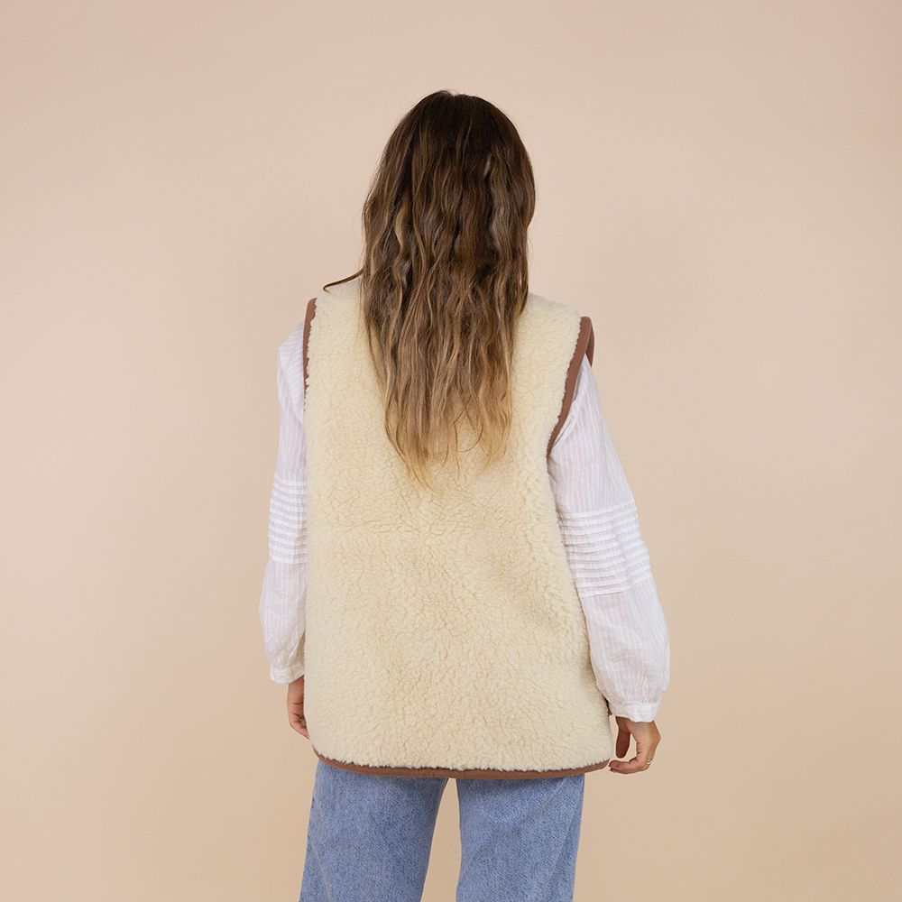 Moonrise wollen bodywarmer dames Celena