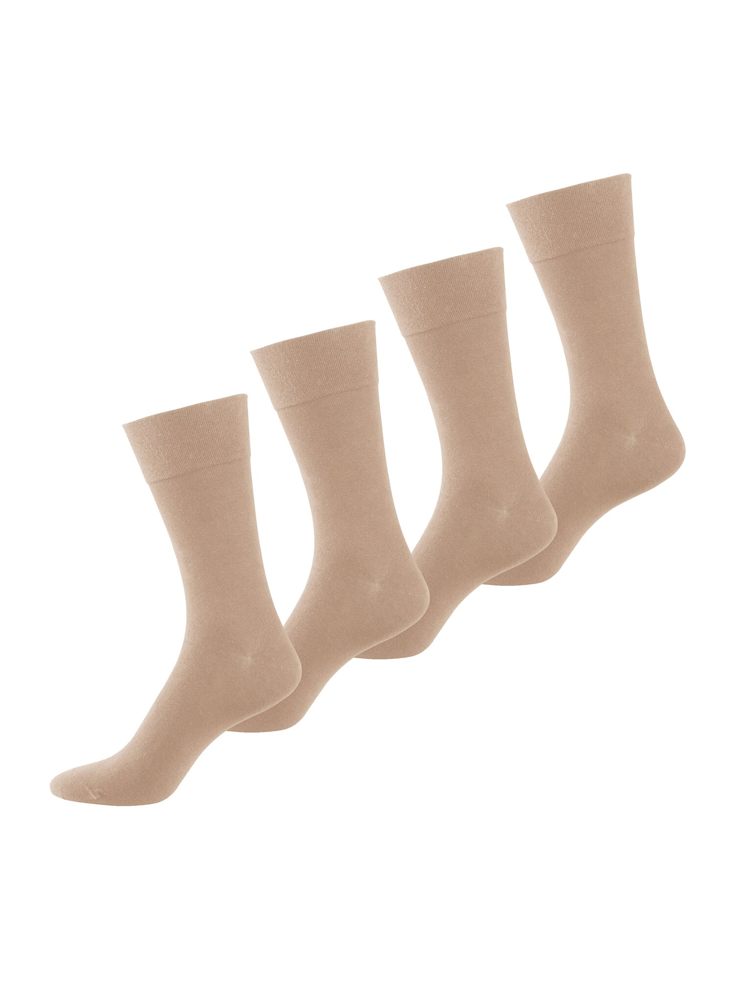 NUR DER Herren Basicsocken Baumwolle Komfort 4er Pack