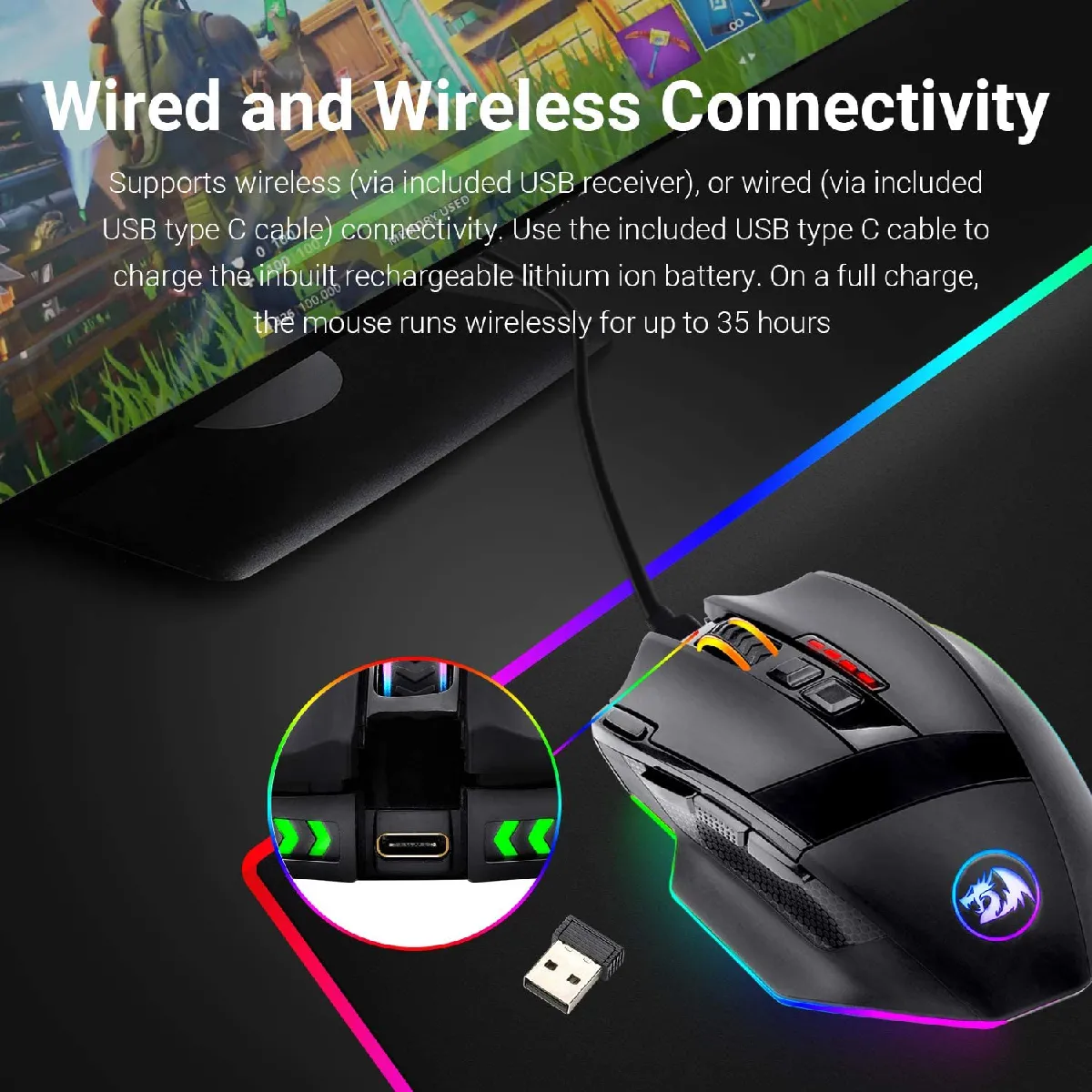 Universal Redragon M801 PC Gaming Mouse