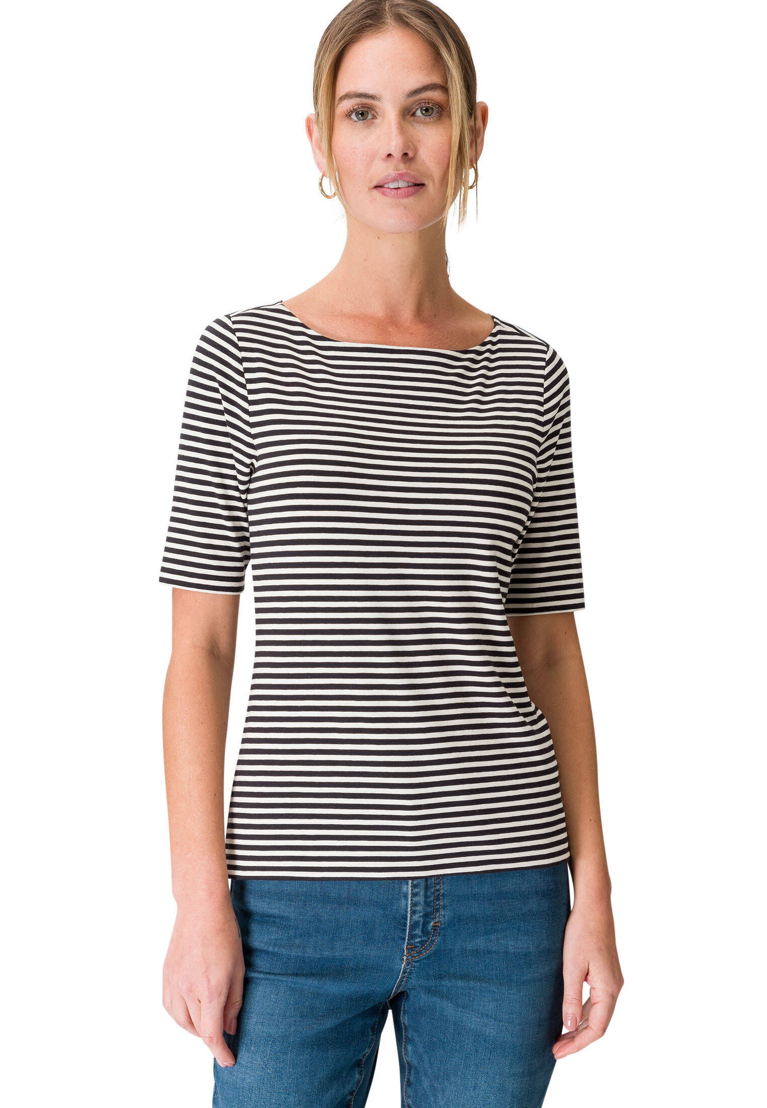 zero| Damen T-Shirt mit Streifen
