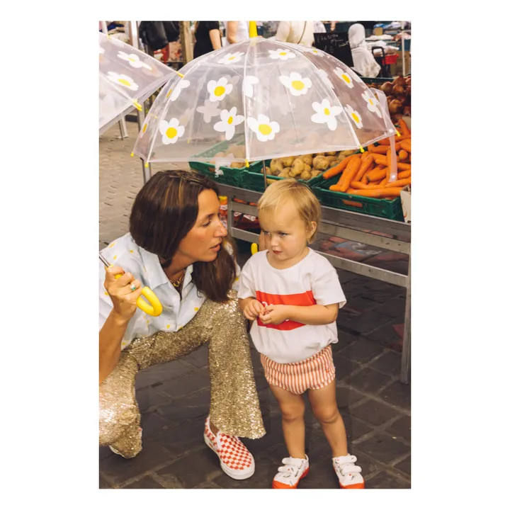 Mathilde Cabanas Parapluie Fleurs enfant | Jaune