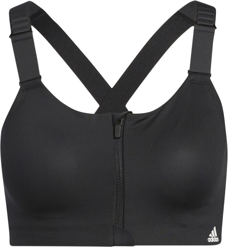 adidas TLRD Impact Luxe High-Support Zip sports bh Sort