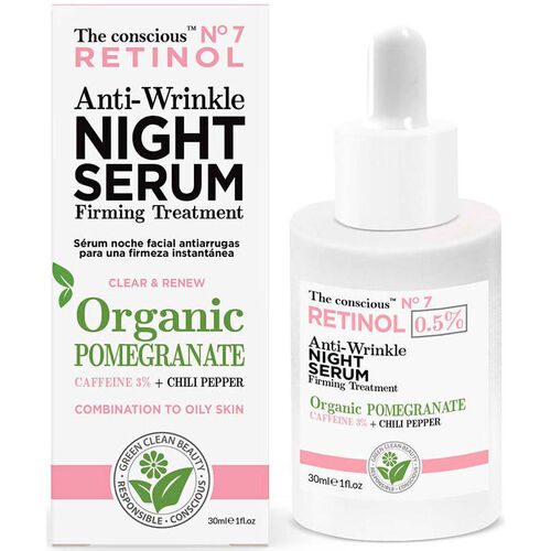 The Conscious™ - Retinol Anti-wrinkle Night Serum Organic Pomegranate