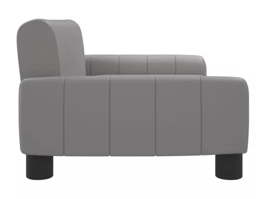 Canapé pour enfants gris 70x45x30 cm similicuir