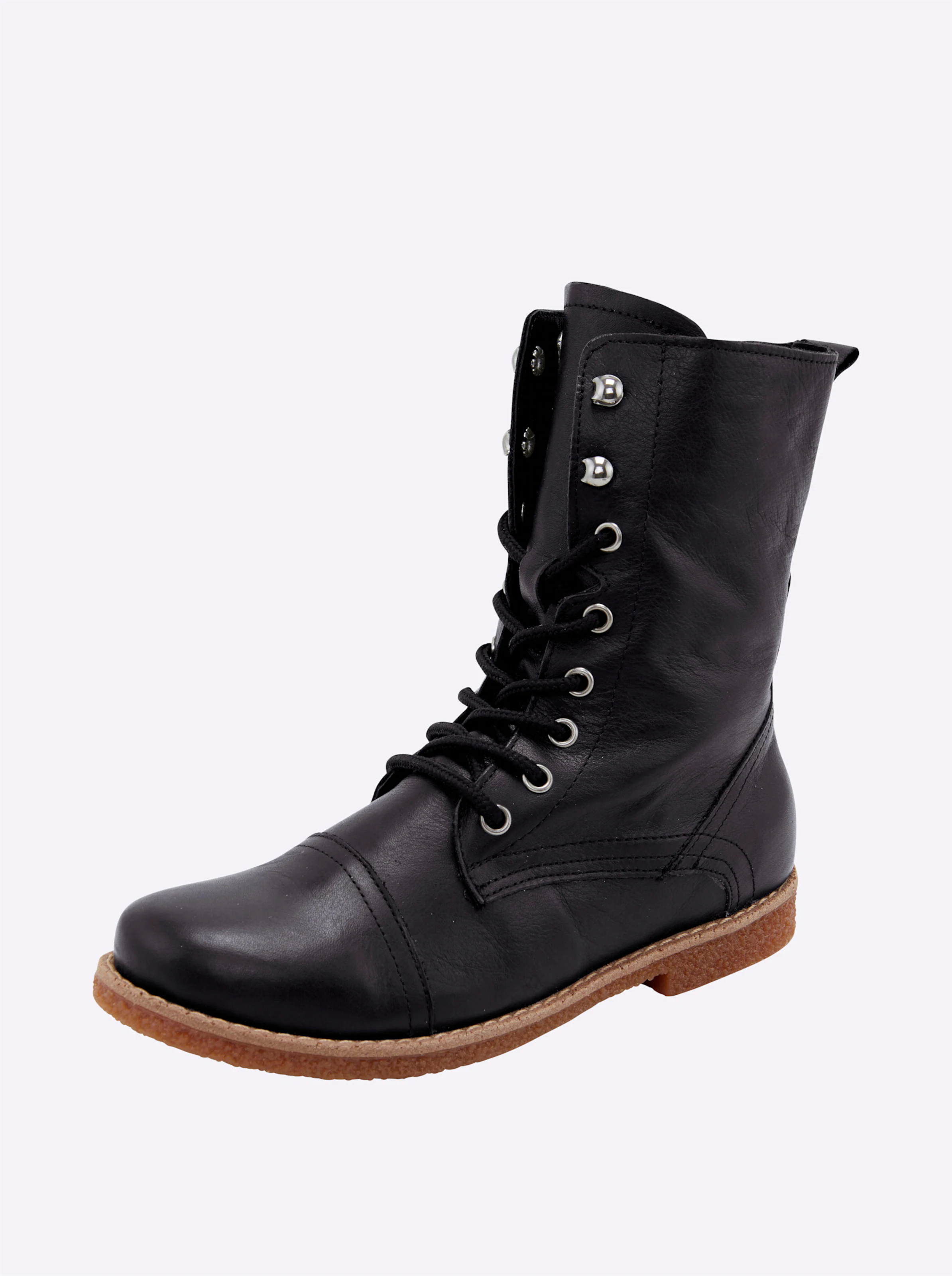 Andrea Conti Schnürstiefelette in schwarz