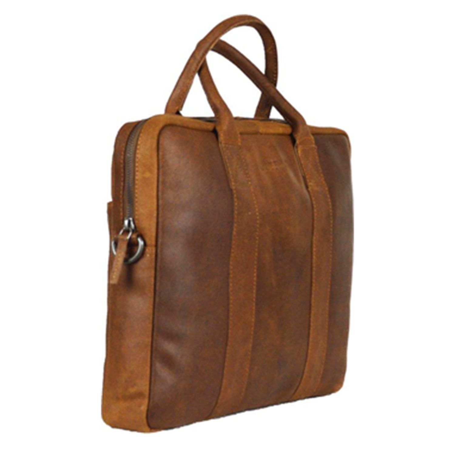 DSTRCT Limited Single Zip 14'' Laptoptas cognac