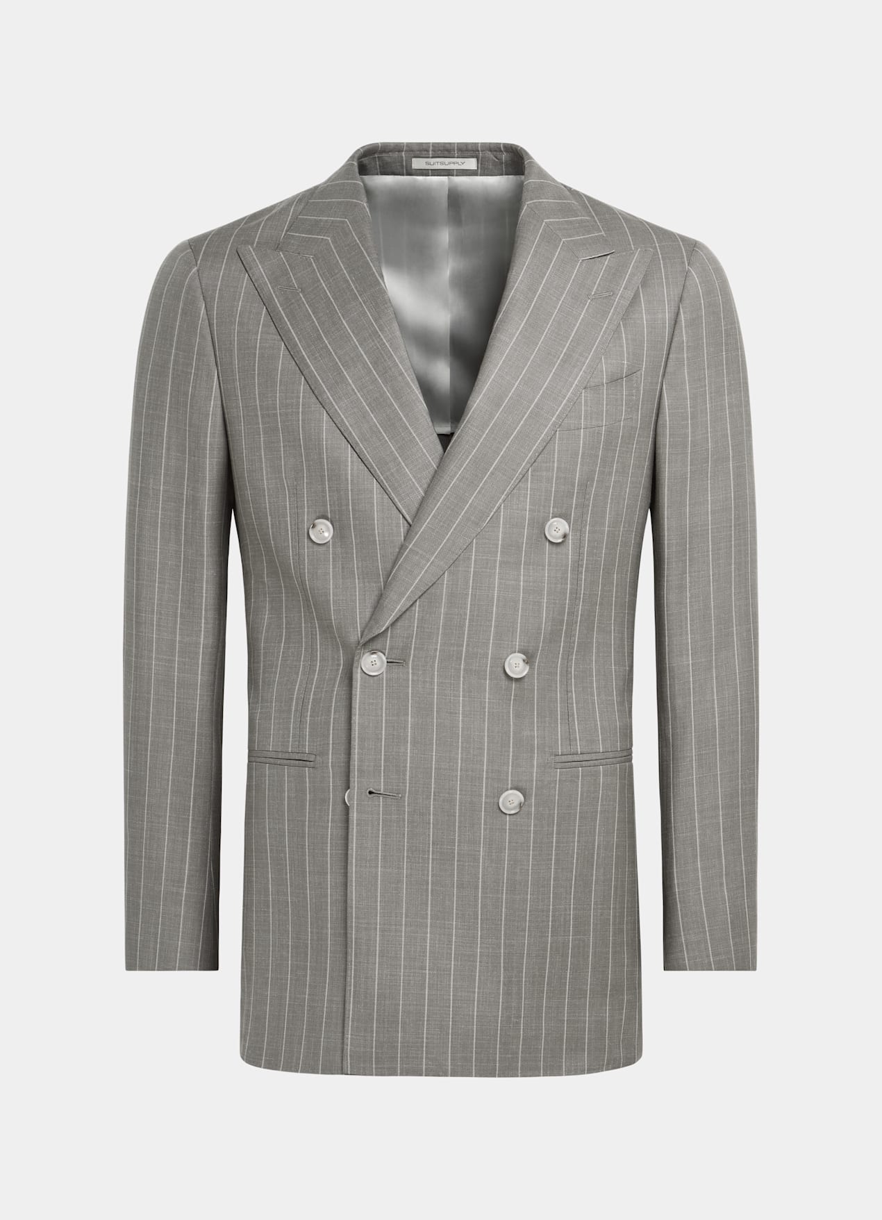 Costume Havana coupe Tailored taupe à rayures