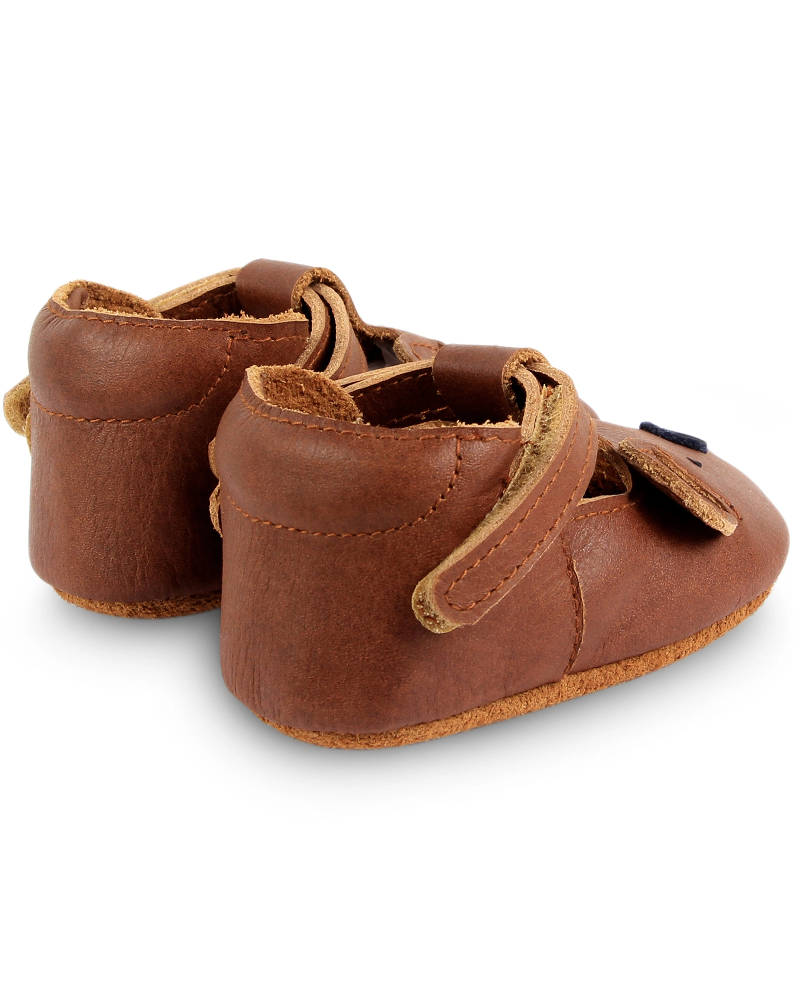 Krabbelschuhe SPARK CLASSIC - BEAR in cognac