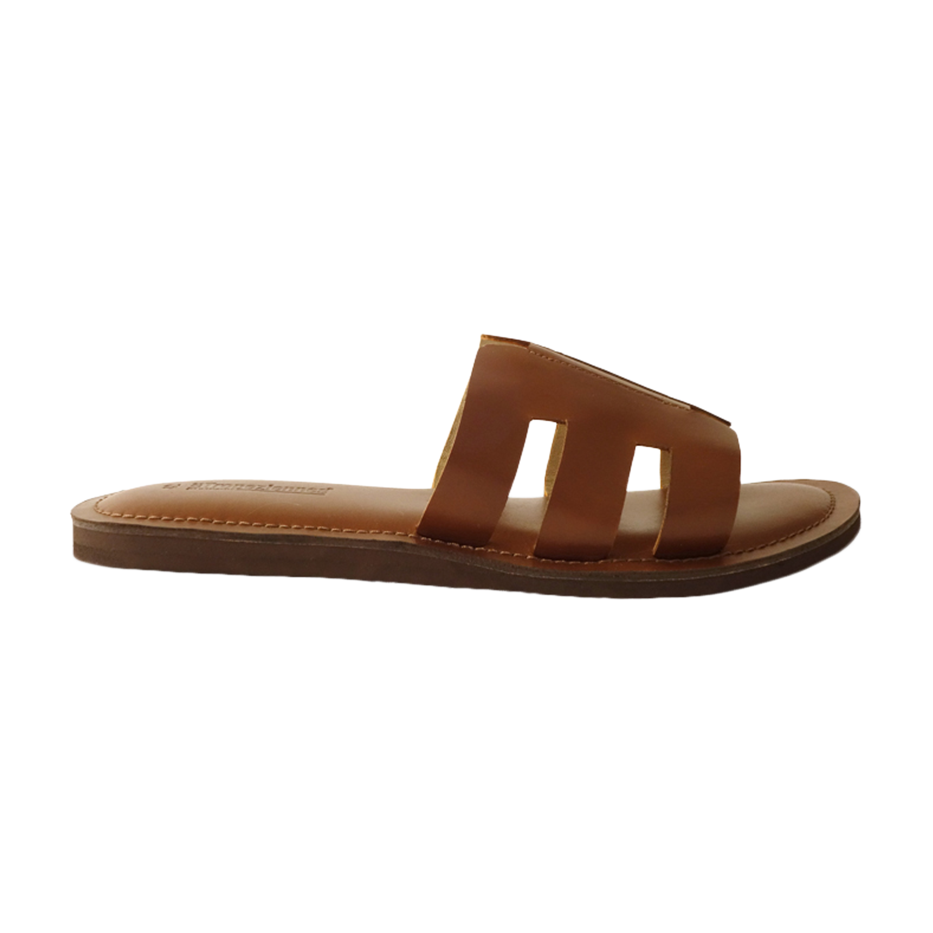 Sandales plates cuiremia | Marron