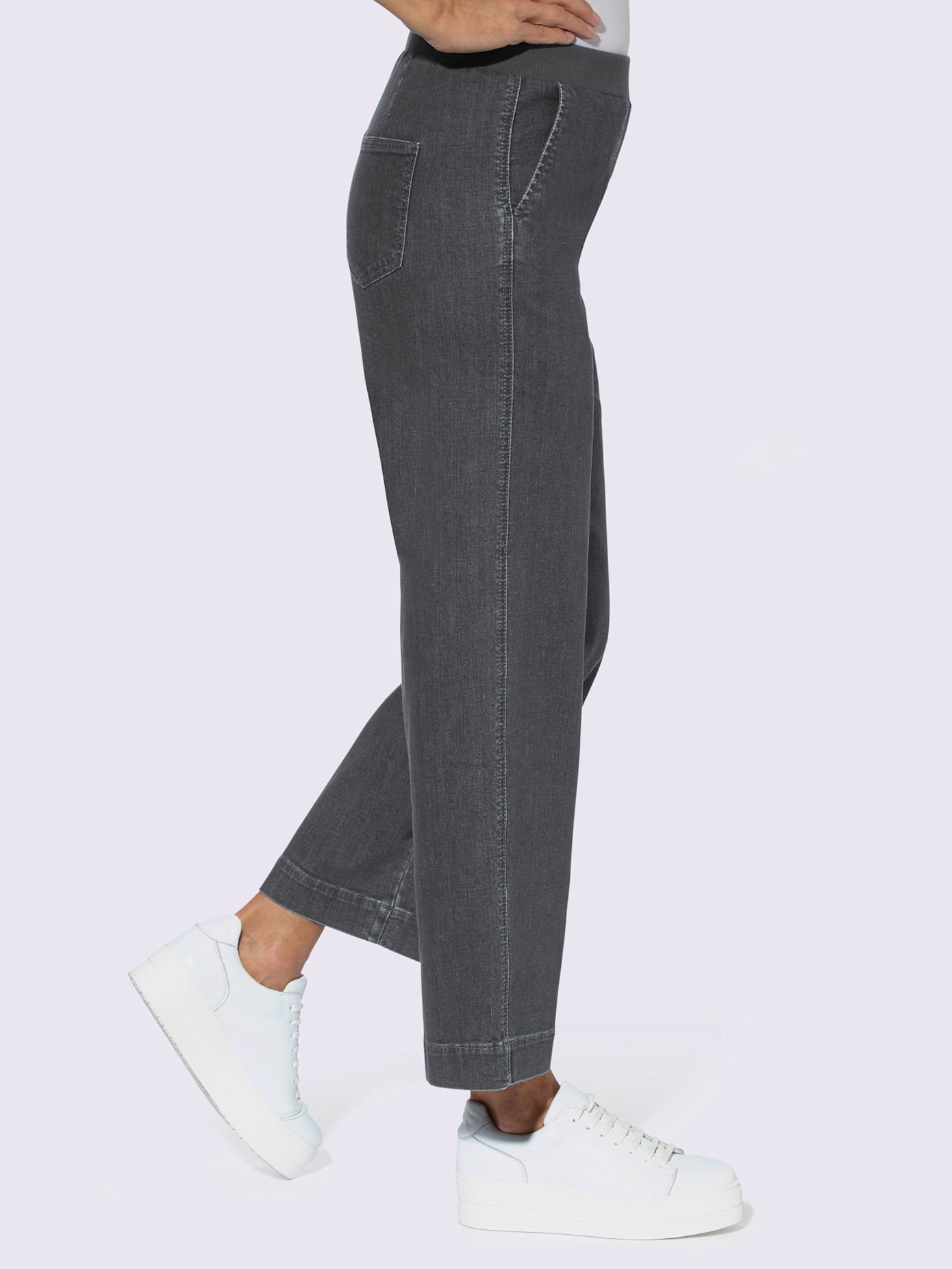 Jupe-culotte en jean 96% coton