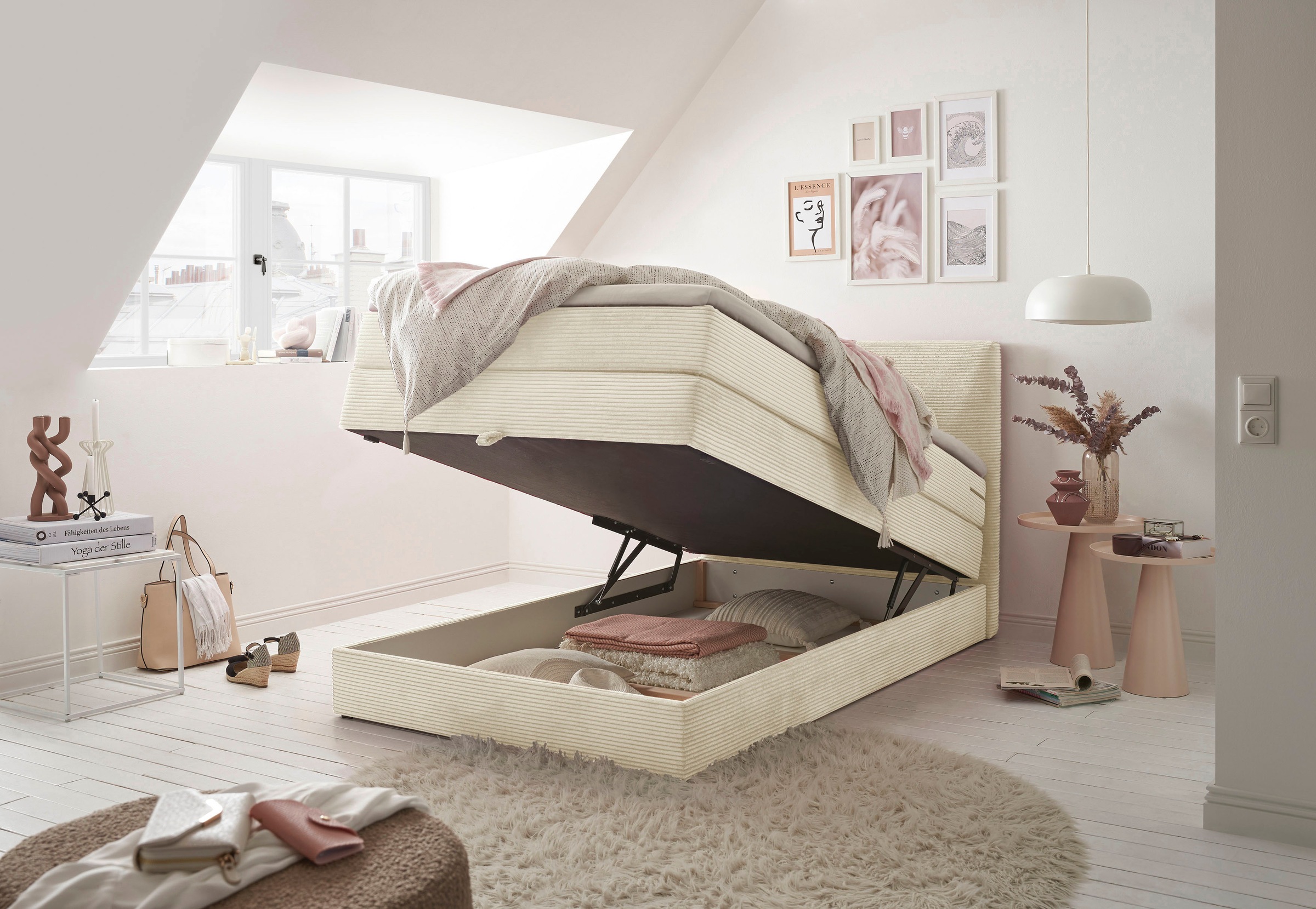ED EXCITING DESIGN Boxspringbett »Luzern« inkl. Bettkasten