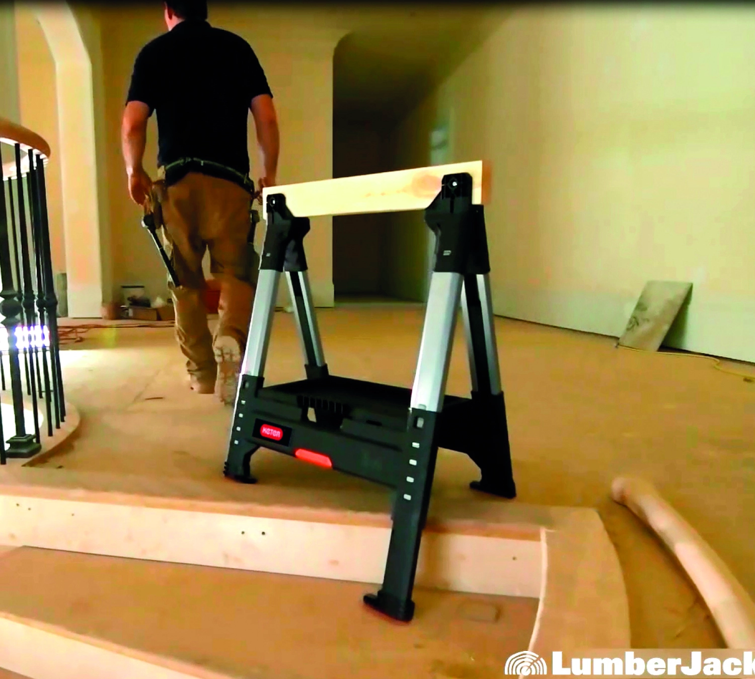 Keter 238271 Lumberjack zaagbok - Kunststof - Zwart - draagcapaciteit 675 kg - 1 stuk