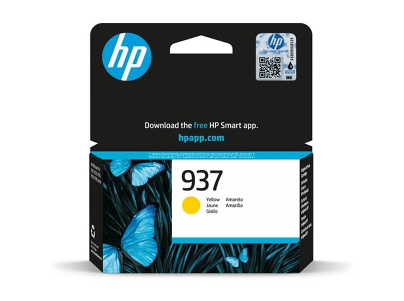 TINTEIRO ORIGINAL HP 937 YELLOW 4S6W4NE#SE1