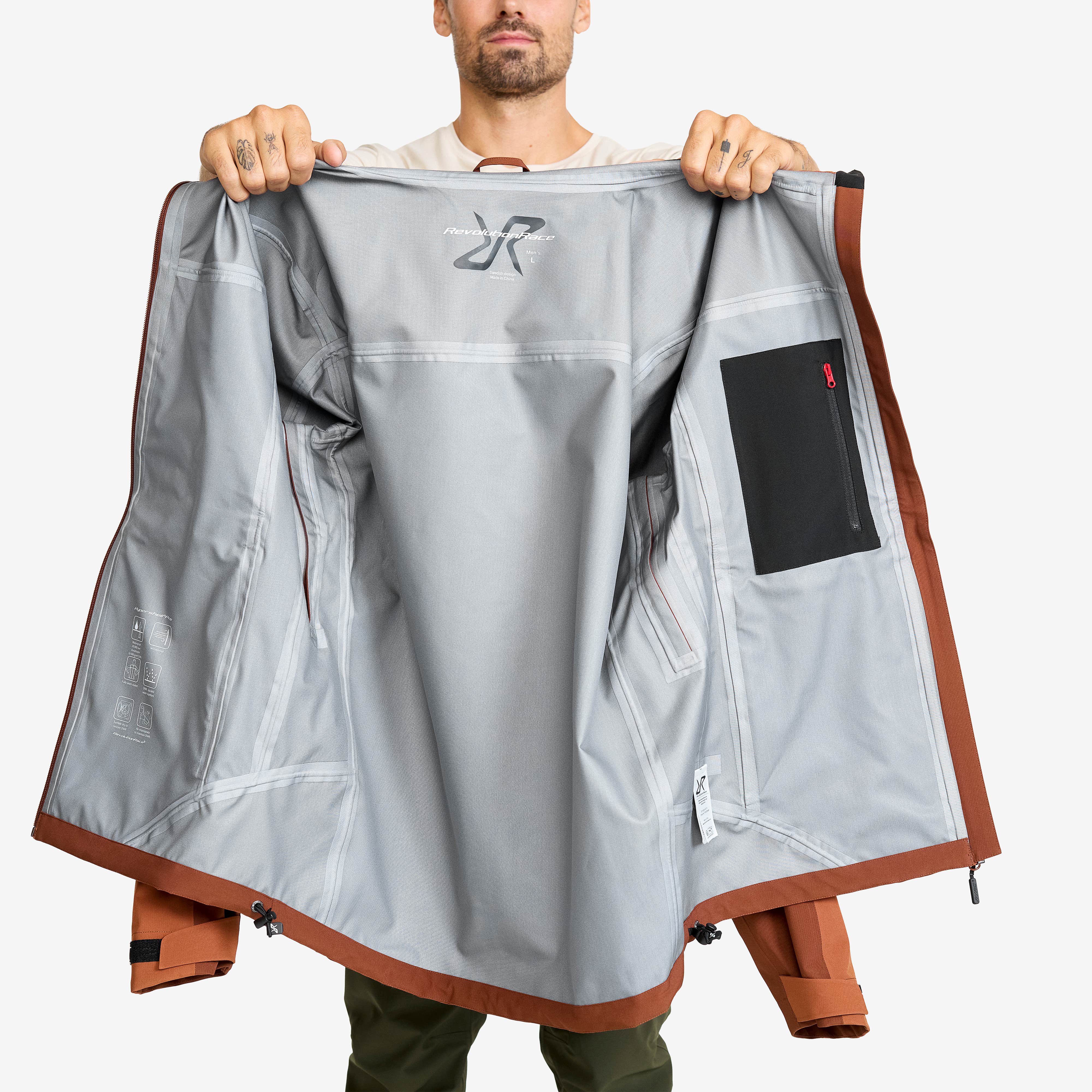 Silence Proshell 3L Jacket Herre Dusty Orange/Rusty Walnut