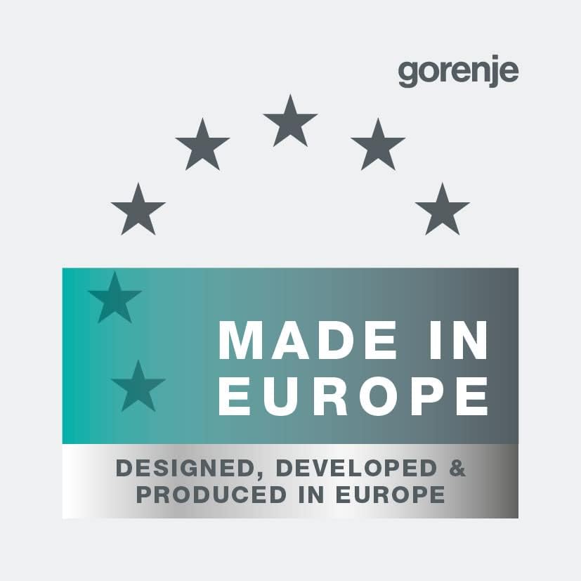 Gorenje GEC6C 40 WD Elektro-Standherd mit Glaskeramik-Kochfeld, 60cm, 71 Liter, Schnellaufheizung, PerfectGrill, Pizzamodus, AquaClean, weiß