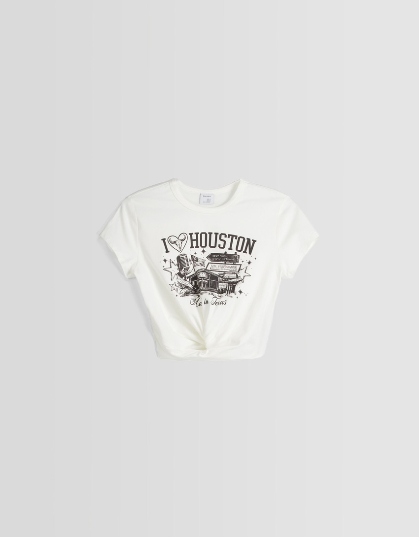 Camiseta de manga curta com estampa