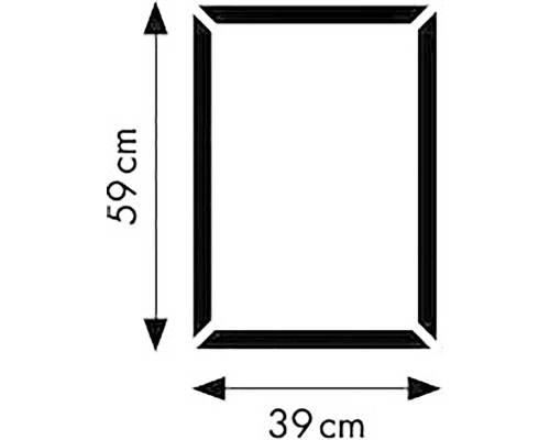 Frameset wandstrip CL1 bestaande uit 4 strips 59 x 39 x 3,8 cm
