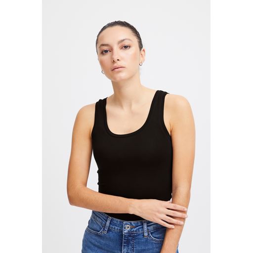 Ichi Jersey Top, Black, XL