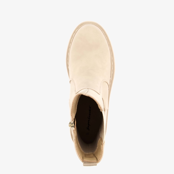 Supercracks dames chelsea boots zandkleur