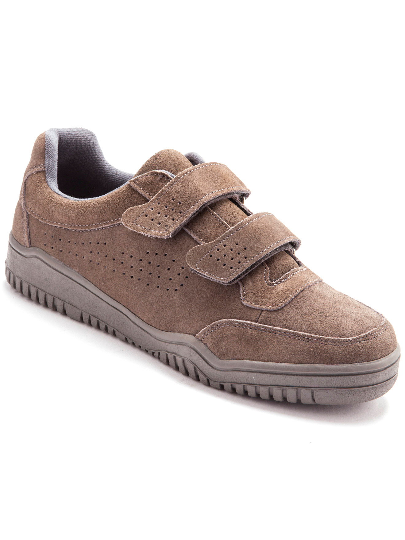 Chaussures cuir à scratch extra-larges