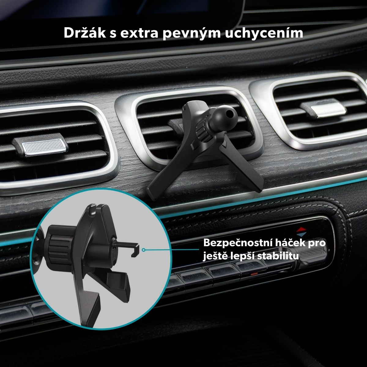 (15W) MagSafe Auto KFZ Ladegerät Qi Wireless Charger Ladestation (9915111300034) - Space Gray (Grau)
