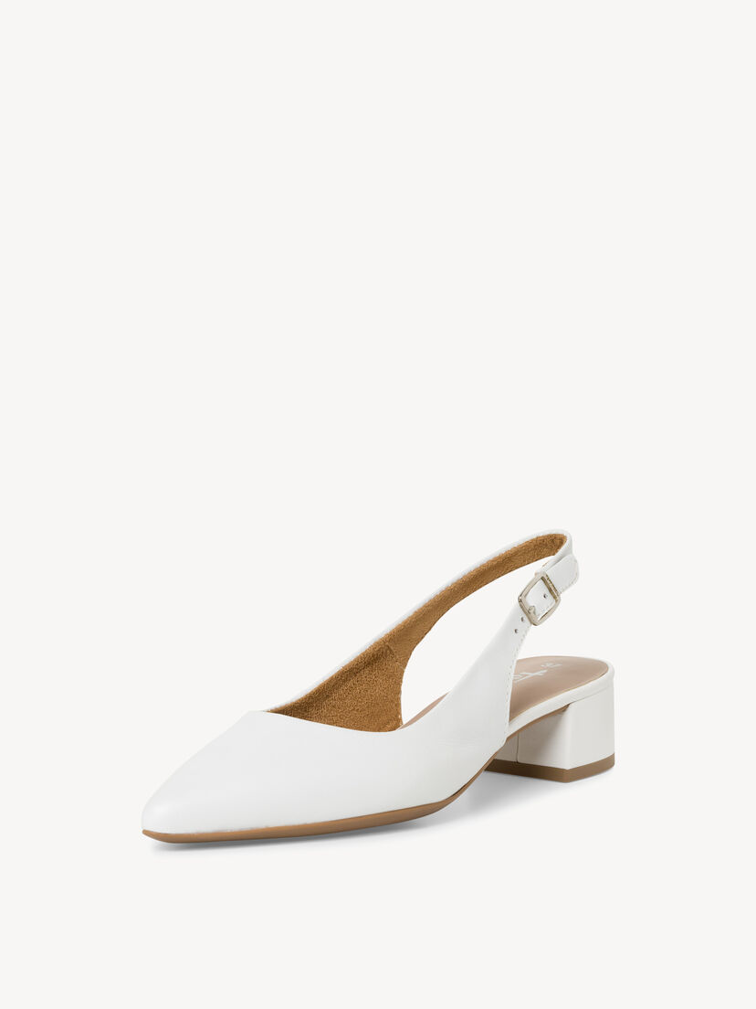 Leren Slingpumps - wit