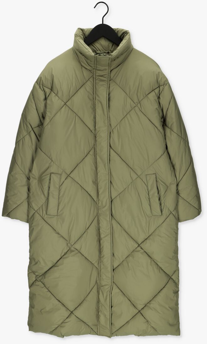 NOTRE-V olijf notre-v gewatteerde jas puffer diamond