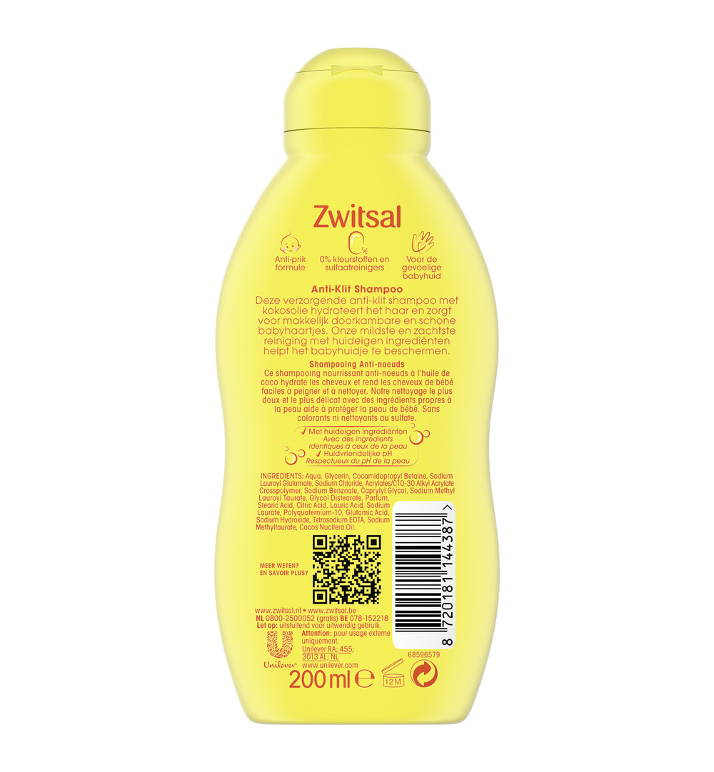 Zwitsal Shampoo anti klit (200 ml)