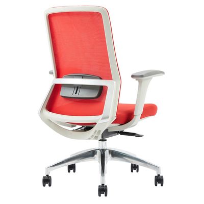 Fauteuil de bureau POLAR - accoudoirs réglables - appuie-tête en option - rouge