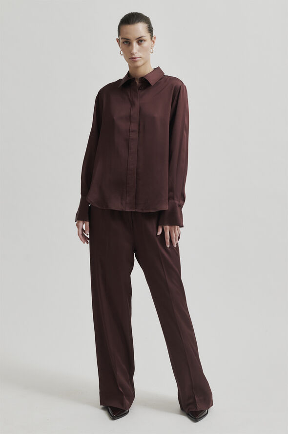 Second Female Livo Trousers Bitter chocolate
