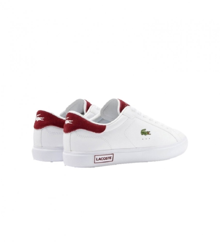 Tênis Lacoste Powercourt de couro branco