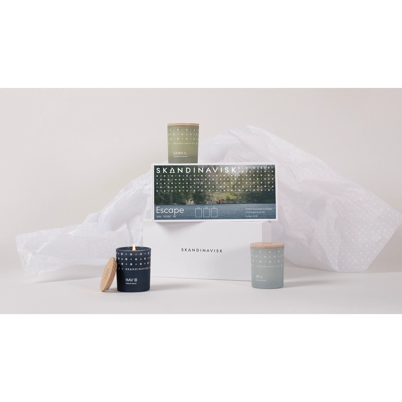 SKANDINAVISK ESCAPE Candle Giftset 3 x 65 gr.