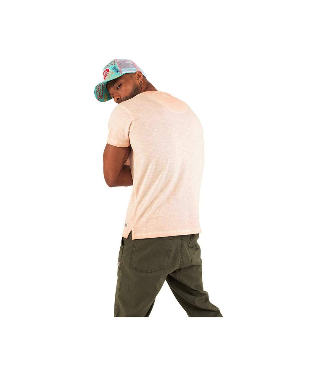 T-shirt col V homme en coton Tyron