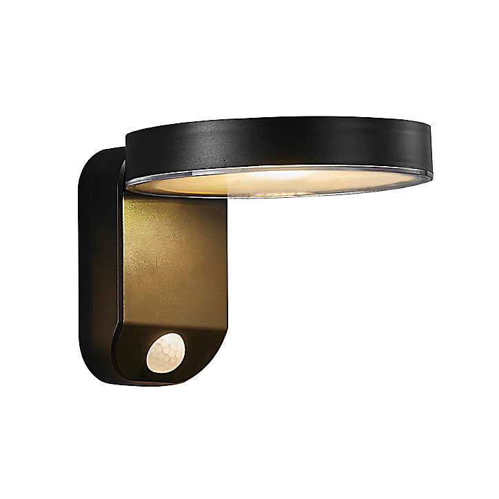 Applique murale solaire Rica LED IP44 480lm Noir