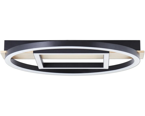 LED plafondlamp 24 W 2500 lm 3000 KB 39 cm Maureen zwart