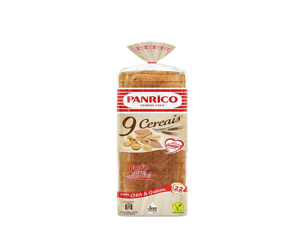 PÃO PANRICO FORMA COM CÔDEA 9 CEREAIS 520G