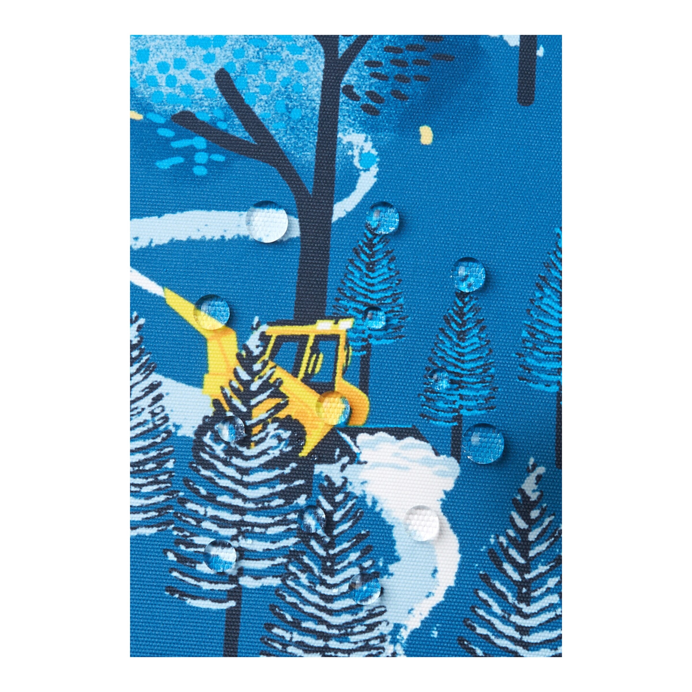 Reima Schneeoverall mit Kapuze blau/gelb