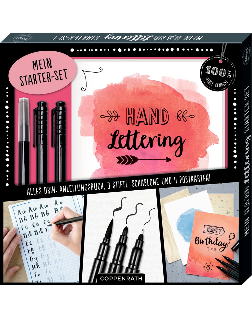 Handlettering-Set 100% SELBST GEMACHT - MEIN STARTER SET