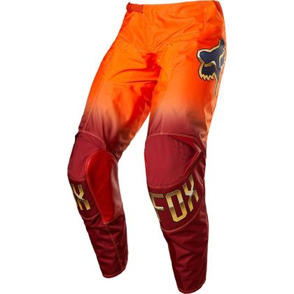 Pantalon cross Fox YOUTH 180 CNTRO - FLUO ORANGE - Orange / Noir
