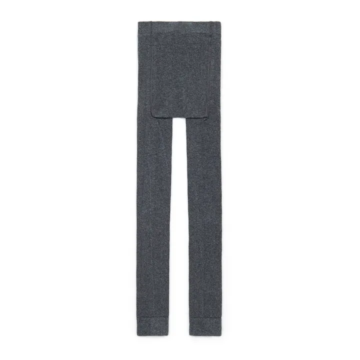 Bonton Collant Cœurs | Gris chiné foncé