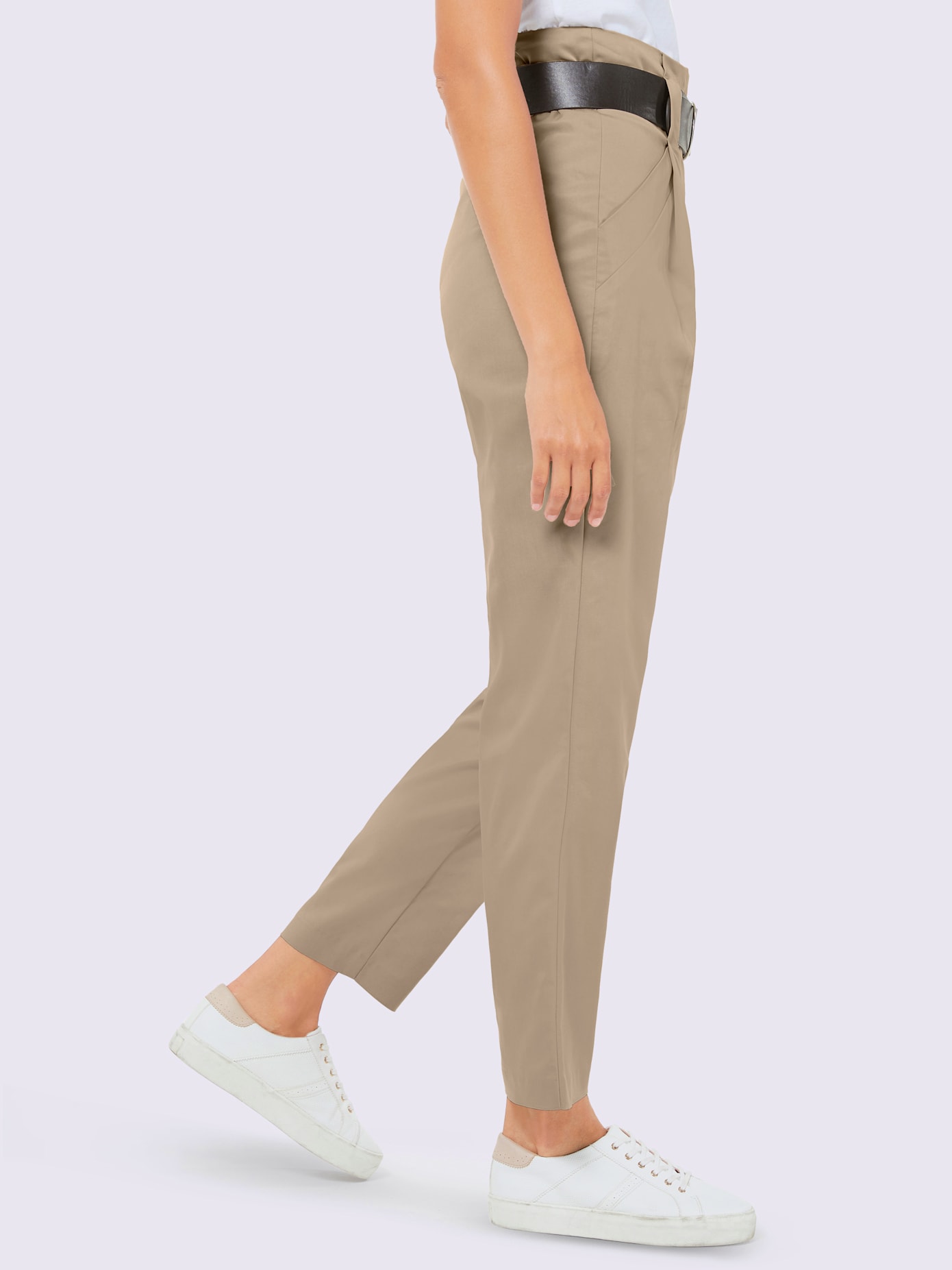 Pantalon à pinces qualité tissée