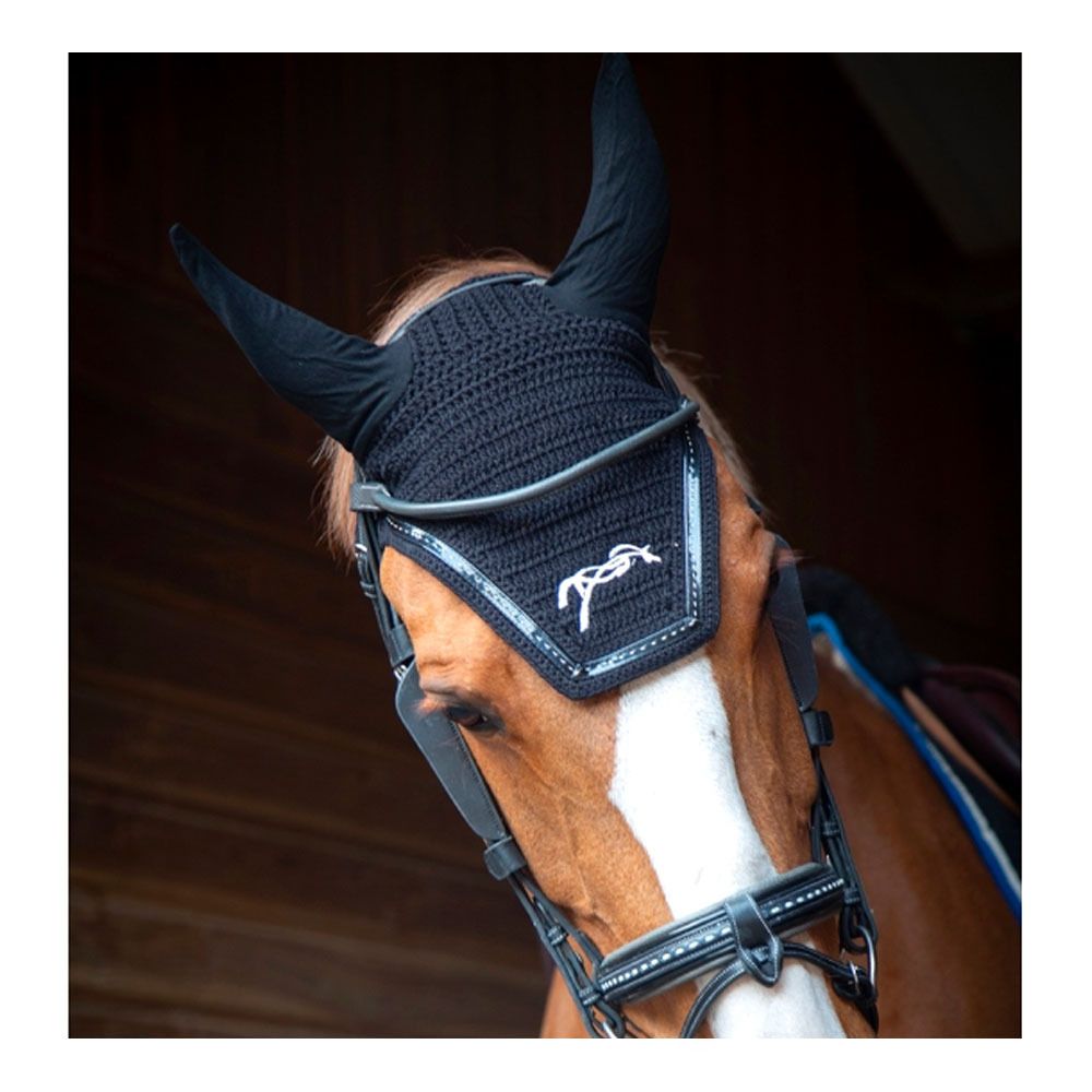 Pénélope FLYCOTTON - Bonnet anti-mouches noir/noir