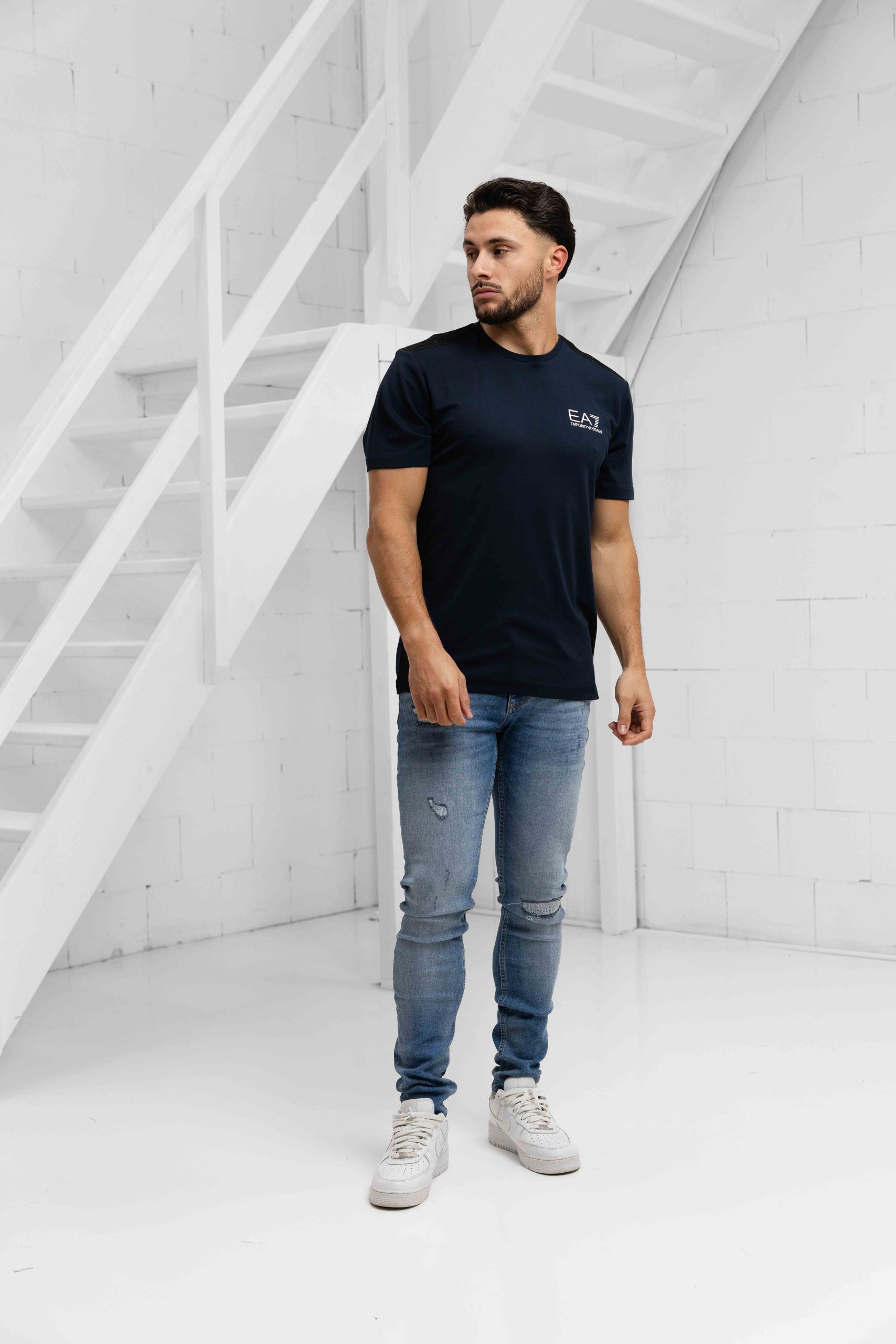 EA7 Emporio Armani 7M000299 T-Shirt Heren Donkerblauw
