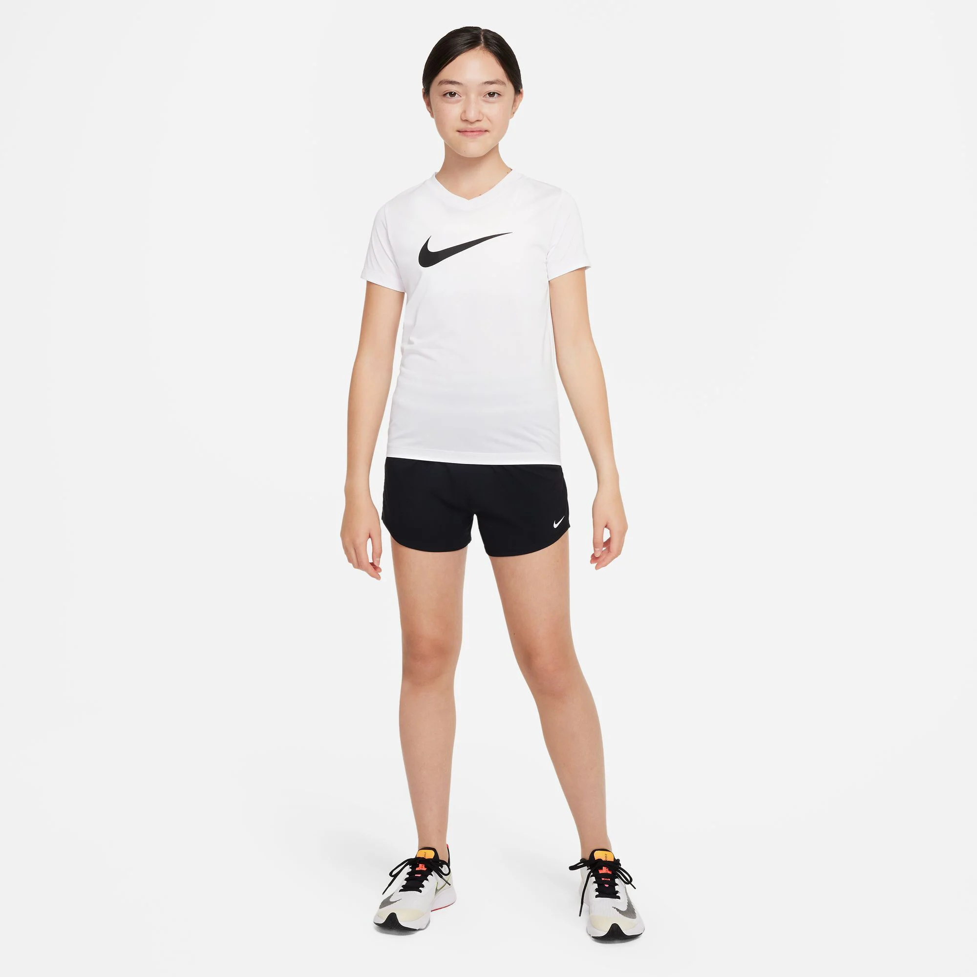 Nike Dri-Fit Big Kids High Waisted Woven Shorts Filles - Noir